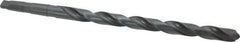 Interstate - 1", 3MT 118° Point High Speed Steel Taper Shank Drill Bit - Oxide Finish, 12" Flute Length, 18" OAL, Spiral Flute, Series 502 - USA Tool & Supply