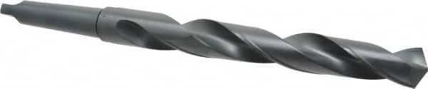 Interstate - 1-1/2", 4MT 118° Point High Speed Steel Taper Shank Drill Bit - USA Tool & Supply