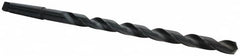 Interstate - 1-1/8", 4MT 118° Point High Speed Steel Taper Shank Drill Bit - USA Tool & Supply