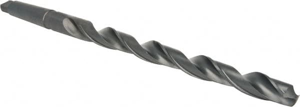 Interstate - 1-1/4", 4MT 118° Point High Speed Steel Taper Shank Drill Bit - USA Tool & Supply