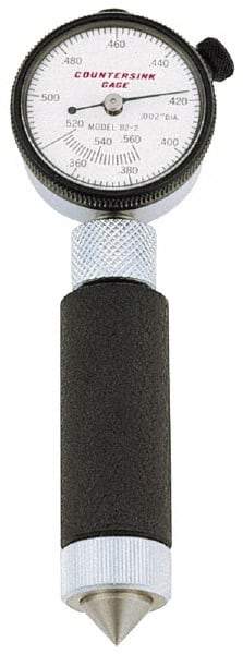 SPI - 0.02 to 0.17", 100° Angle Countersink Gage - White Dial Face - USA Tool & Supply