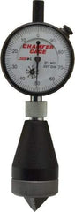 SPI - 0 to 1", 0 to 90° Included Angle, Internal Chamfer Gage - White Hardened Tool Steel (Plunger), 3 Blade & Conical Plunger, 0.001" Accuracy, 0.001" Graduation - USA Tool & Supply
