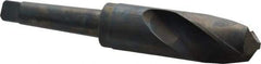 Interstate - 2-1/16", 4MT 118° Point High Speed Steel Taper Shank Drill Bit - Oxide Finish, 4-1/2" Flute Length, 11" OAL, Spiral Flute - USA Tool & Supply