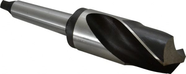 Interstate - 2-5/16", 4MT 118° Point High Speed Steel Taper Shank Drill Bit - USA Tool & Supply