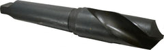 Interstate - 2-1/8", 5MT 118° Point High Speed Steel Taper Shank Drill Bit - USA Tool & Supply