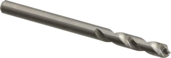 M.A. Ford - 5/32" Spiral Flute Solid Carbide Screw Machine Drill Bit - Bright Finish, Right Hand Cut, 3/4" Flute Length, 2-1/16" OAL, Standard Point, Straight Shank - USA Tool & Supply