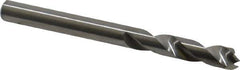 M.A. Ford - 3/16" Spiral Flute Solid Carbide Screw Machine Drill Bit - Bright Finish, Right Hand Cut, 15/16" Flute Length, 2-3/16" OAL, Standard Point, Straight Shank - USA Tool & Supply