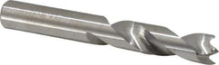 M.A. Ford - 15/32" Spiral Flute Solid Carbide Screw Machine Drill Bit - Bright Finish, Right Hand Cut, 2" Flute Length, 3-5/8" OAL, Standard Point, Straight Shank - USA Tool & Supply