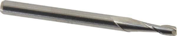 M.A. Ford - 3/32", 9/32" LOC, 1/8" Shank Diam, 1-1/2" OAL, 2 Flute, Solid Carbide Square End Mill - Single End, Uncoated, Spiral Flute, 30° Helix, Centercutting, Right Hand Cut, Right Hand Flute, Series 121 - USA Tool & Supply