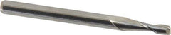 M.A. Ford - 3/32", 9/32" LOC, 1/8" Shank Diam, 1-1/2" OAL, 2 Flute, Solid Carbide Square End Mill - Single End, Uncoated, Spiral Flute, 30° Helix, Centercutting, Right Hand Cut, Right Hand Flute, Series 121 - USA Tool & Supply