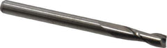 M.A. Ford - 1/8", 3/8" LOC, 1/8" Shank Diam, 1-1/2" OAL, 2 Flute, Solid Carbide Square End Mill - Single End, Uncoated, Spiral Flute, 30° Helix, Centercutting, Right Hand Cut, Right Hand Flute, Series 121 - USA Tool & Supply