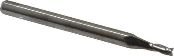 M.A. Ford - 5/64", 3/16" LOC, 1/8" Shank Diam, 1-1/2" OAL, 3 Flute, Solid Carbide Square End Mill - Single End, Uncoated, Spiral Flute, 30° Helix, Centercutting, Right Hand Cut, Right Hand Flute, Series 116 - USA Tool & Supply