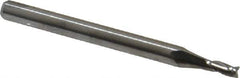 M.A. Ford - 5/64", 3/16" LOC, 1/8" Shank Diam, 1-1/2" OAL, 3 Flute, Solid Carbide Square End Mill - Single End, Uncoated, Spiral Flute, 30° Helix, Centercutting, Right Hand Cut, Right Hand Flute, Series 116 - USA Tool & Supply