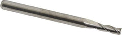 M.A. Ford - 3/32", 9/32" LOC, 1/8" Shank Diam, 1-1/2" OAL, 3 Flute, Solid Carbide Square End Mill - Single End, Uncoated, Spiral Flute, 30° Helix, Centercutting, Right Hand Cut, Right Hand Flute, Series 116 - USA Tool & Supply