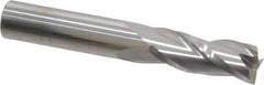 M.A. Ford - 3/8" Diam, 1" LOC, 3/8" Shank Diam, 2-1/2" OAL, 3 Flute Solid Carbide Square End Mill - Single End, Uncoated, Spiral Flute, 30° Helix Angle, Centercutting, Right Hand Cut, Right Hand Flute, Regular Length - USA Tool & Supply