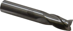 M.A. Ford - 1/2" Diam, 1" LOC, 1/2" Shank Diam, 3" OAL, 3 Flute Solid Carbide Square End Mill - Single End, Uncoated, Spiral Flute, 30° Helix Angle, Centercutting, Right Hand Cut, Right Hand Flute, Regular Length - USA Tool & Supply