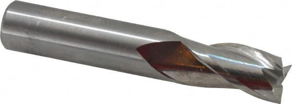 M.A. Ford - 5/8" Diam, 1-1/4" LOC, 5/8" Shank Diam, 3-1/2" OAL, 3 Flute Solid Carbide Square End Mill - USA Tool & Supply