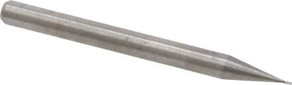 M.A. Ford - 1/64", 1/32" LOC, 1/8" Shank Diam, 1-1/2" OAL, 4 Flute, Solid Carbide Square End Mill - Single End, Uncoated, Spiral Flute, 30° Helix, Centercutting, Right Hand Cut, Right Hand Flute, Series 111 - USA Tool & Supply