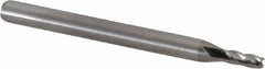 M.A. Ford - 5/64", 3/16" LOC, 1/8" Shank Diam, 1-1/2" OAL, 4 Flute, Solid Carbide Square End Mill - Single End, Uncoated, Spiral Flute, 30° Helix, Centercutting, Right Hand Cut, Right Hand Flute, Series 111 - USA Tool & Supply