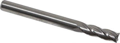 M.A. Ford - 3/16", 5/8" LOC, 3/16" Shank Diam, 2" OAL, 4 Flute, Solid Carbide Square End Mill - Single End, Uncoated, Spiral Flute, 30° Helix, Centercutting, Right Hand Cut, Right Hand Flute, Series 111 - USA Tool & Supply