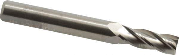 M.A. Ford - 9/32", 3/4" LOC, 5/16" Shank Diam, 2-1/2" OAL, 4 Flute, Solid Carbide Square End Mill - Single End, Uncoated, Spiral Flute, 30° Helix, Centercutting, Right Hand Cut, Right Hand Flute, Series 111 - USA Tool & Supply