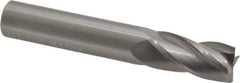 M.A. Ford - 9/16", 1-1/8" LOC, 9/16" Shank Diam, 3-1/2" OAL, 4 Flute, Solid Carbide Square End Mill - Single End, Uncoated, Spiral Flute, 30° Helix, Centercutting, Right Hand Cut, Right Hand Flute, Series 111 - USA Tool & Supply