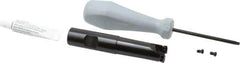 Tungaloy - 3/4" Cut Diam, 0.06" Max Depth, 3/4" Shank Diam, Weldon Shank Indexable High-Feed End Mill - Screw Holding Method, WPM. 05H3.. Insert, EXP Toolholder - USA Tool & Supply