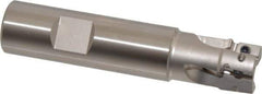 Tungaloy - 3/4" Cut Diam, 0.429" Max Depth of Cut, 3/4" Shank Diam, 3.54" OAL, Indexable Square Shoulder End Mill - ASMT 11T3.. Inserts, Weldon Shank, 90° Lead Angle - USA Tool & Supply