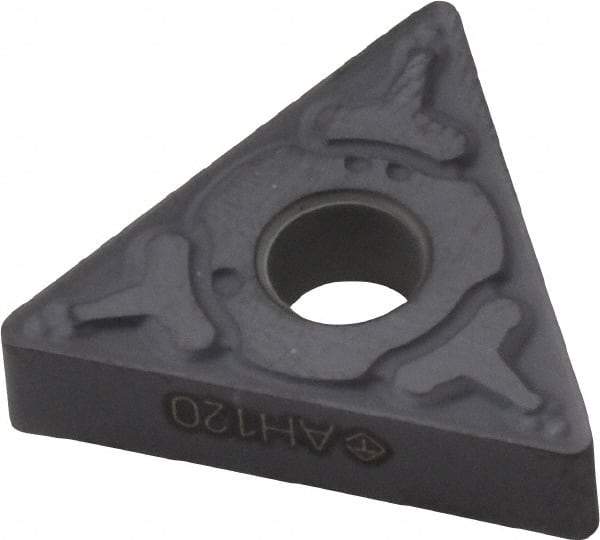 Tungaloy - TNMG432 TM Grade AH120 Carbide Turning Insert - TiAlN Finish, 60° Triangle, 1/2" Inscr Circle, 3/16" Thick, 1/32" Corner Radius - USA Tool & Supply
