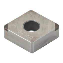 Tungaloy - 2QP-CNGA433 Grade BX360 PCBN Turning Insert - Uncoated, 80° Diamond, 1/2" Inscr Circle, 3/16" Thick, 3/64" Corner Radius - USA Tool & Supply