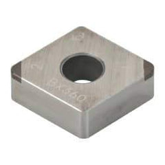 Tungaloy - 2QP-CNGA433 Grade BX360 PCBN Turning Insert - Uncoated, 80° Diamond, 1/2" Inscr Circle, 3/16" Thick, 3/64" Corner Radius - USA Tool & Supply