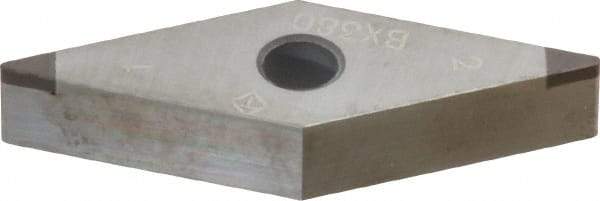 Tungaloy - 2QP-VNGA331 Grade BX380 PCBN Turning Insert - Uncoated, 35° Diamond, 3/8" Inscr Circle, 3/16" Thick, 1/64" Corner Radius - USA Tool & Supply