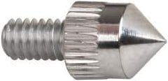 Mitutoyo - #4-48, 5mm Ball Diam, Carbide 90 ° Conical Contact Point - 1/4" Contact Point Length, Use with AGD 1,2,3,4 - USA Tool & Supply