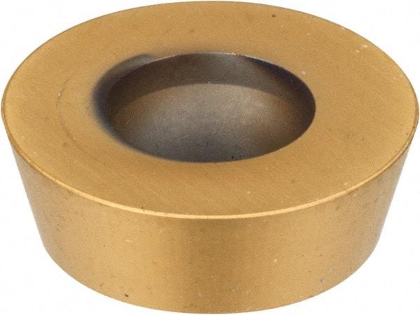 Kennametal - RDHX12T3M0 GN Grade KC725M Carbide Milling Insert - TiN/TiCN/TiN Finish, 5/32" Thick, 12mm Inscribed Circle - USA Tool & Supply