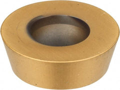 Kennametal - RDHX12T3M0 GN Grade KC725M Carbide Milling Insert - TiN/TiCN/TiN Finish, 5/32" Thick, 12mm Inscribed Circle - USA Tool & Supply