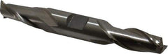 Interstate - 9/16", 1-1/8" LOC, 5/8" Shank Diam, 4-1/2" OAL, 2 Flute, High Speed Steel Square End Mill - Double End, Uncoated, Spiral Flute, 30° Helix, Centercutting, Right Hand Cut, Right Hand Flute - USA Tool & Supply