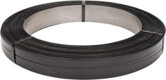 Made in USA - 2,058' Long x 3/4" Wide, Oscillated Coil Steel Strapping - 1,760 Lb Capacity, 0.02" Thick - USA Tool & Supply