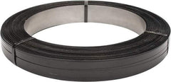 Made in USA - 1,796' Long x 3/4" Wide, Oscillated Coil Steel Strapping - 2,000 Lb Capacity, 0.023" Thick - USA Tool & Supply