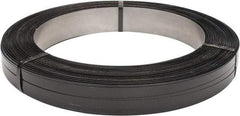 Made in USA - 1,649' Long x 3/4" Wide, Oscillated Coil Steel Strapping - 2,620 Lb Capacity, 0.025" Thick - USA Tool & Supply