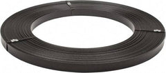 Made in USA - 836' Long x 1-1/4" Wide, Ribbon Wound Coil Steel Strapping - 5,450 Lb Capacity, 0.031" Thick - USA Tool & Supply