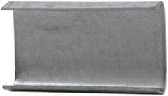 Made in USA - 1/2 Inch Wide, Snap On, Steel Open Seal - 5,000 Piece - USA Tool & Supply