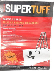 TRIMACO - Extra Heavyweight 10 oz Canvas Drop Cloth - 12' x 4' - USA Tool & Supply