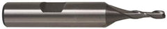 Interstate - 7/8", 1-1/2" LOC, 7/8" Shank Diam, 3-5/8" OAL, 2 Flute, Cobalt Square End Mill - Single End, Uncoated, Spiral Flute, Centercutting, Right Hand Cut, Right Hand Flute - USA Tool & Supply