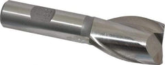 Interstate - 1", 1-1/2" LOC, 5/8" Shank Diam, 3-5/8" OAL, 2 Flute, High Speed Steel Square End Mill - Single End, Uncoated, Spiral Flute, 30° Helix, Centercutting, Right Hand Cut, Right Hand Flute - USA Tool & Supply