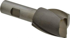 Interstate - 1-3/8", 1-5/8" LOC, 3/4" Shank Diam, 3-7/8" OAL, 2 Flute, High Speed Steel Square End Mill - Single End, Uncoated, Spiral Flute, 30° Helix, Centercutting, Right Hand Cut, Right Hand Flute - USA Tool & Supply
