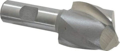 Interstate - 1-1/2", 1-5/8" LOC, 3/4" Shank Diam, 3-7/8" OAL, 2 Flute, High Speed Steel Square End Mill - Single End, Uncoated, Spiral Flute, 30° Helix, Centercutting, Right Hand Cut, Right Hand Flute - USA Tool & Supply