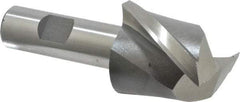 Interstate - 1-3/4", 1-5/8" LOC, 3/4" Shank Diam, 3-7/8" OAL, 2 Flute, High Speed Steel Square End Mill - Single End, Uncoated, Spiral Flute, 30° Helix, Centercutting, Right Hand Cut, Right Hand Flute - USA Tool & Supply