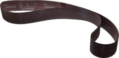 Norton - 2-1/2" Wide x 60" OAL, 220 Grit, Aluminum Oxide Abrasive Belt - Aluminum Oxide, Very Fine, Coated, X Weighted Cloth Backing, Series R228 - USA Tool & Supply