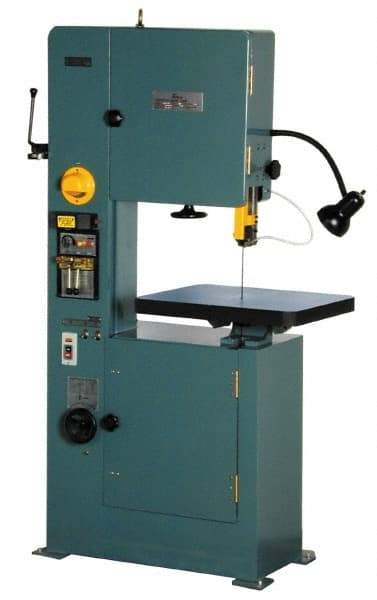 Enco - 18" Throat Capacity, Variable Speed Pulley Vertical Bandsaw - 1 hp - USA Tool & Supply