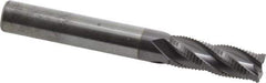 RobbJack - 5/16" Diam, Fine Pitch, 13/16" LOC, 4 Flute Solid Carbide Roughing Square End Mill - AlTiN Finish, 2-1/2" OAL, 5/16" Shank Diam, Single End, Centercutting, 30° Helix - USA Tool & Supply